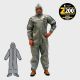 Kappler® Zytron® Z200 Coverall with Hood & Sock Boots and Elastic Wrists #Z2H426