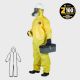 Kappler® Zytron® Z100 Coverall with Hood & Elastic Wrists and Ankles #Z1S428