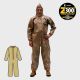 Kappler® Zytron® Z300 Coverall with Collar & No Elastic #Z3H412